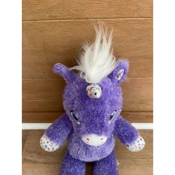 EUC Build-A-Bear Workshop Purple Sparkly Unicorn - Picture 6 of 7